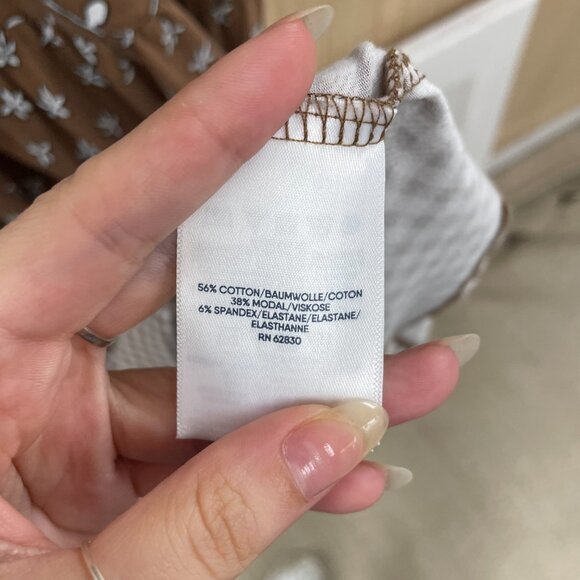 Lands' End Brown Print Dress Size 14/16 - Picture 4 of 4